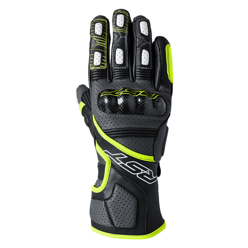RĘKAWICE SKÓRZANE RST FULCRUM CE GREY/FLO YELLOW/BLACK S (3179) 103179_FYEL_08