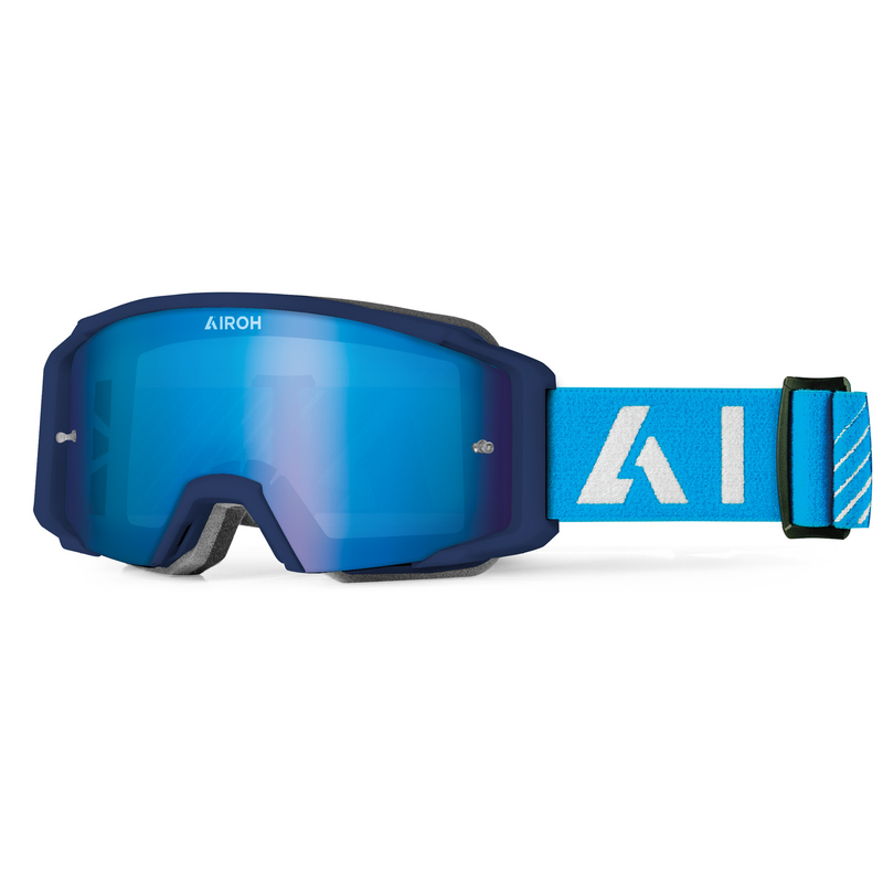 AIROH GOGLE BLAST XR1 BLUE MATT SZYBA BLUE MIRRORE