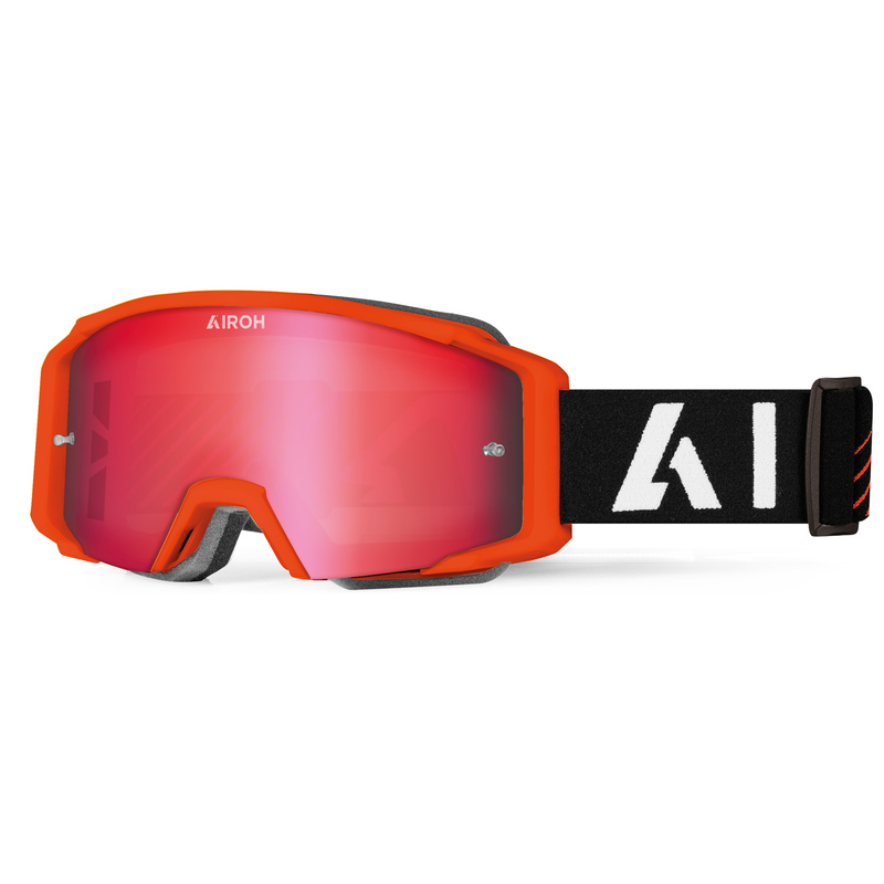 AIROH GOGLE BLAST XR1 ORANGE MATT SZYBA RED MIRROR
