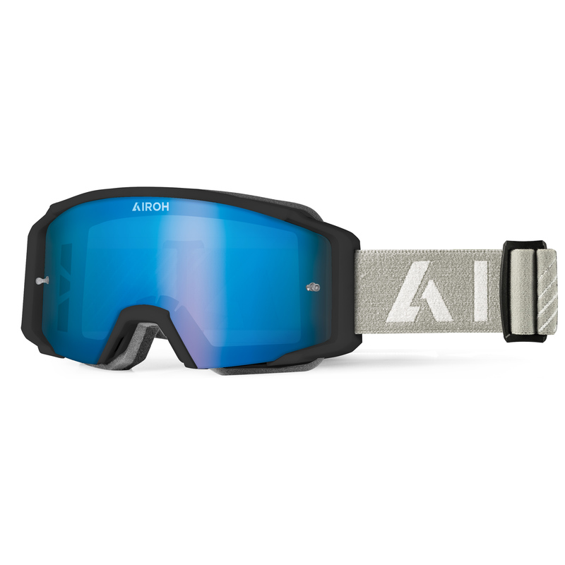AIROH GOGLE BLAST XR1 BLACK MATT SZYBA BLUE MIRROR