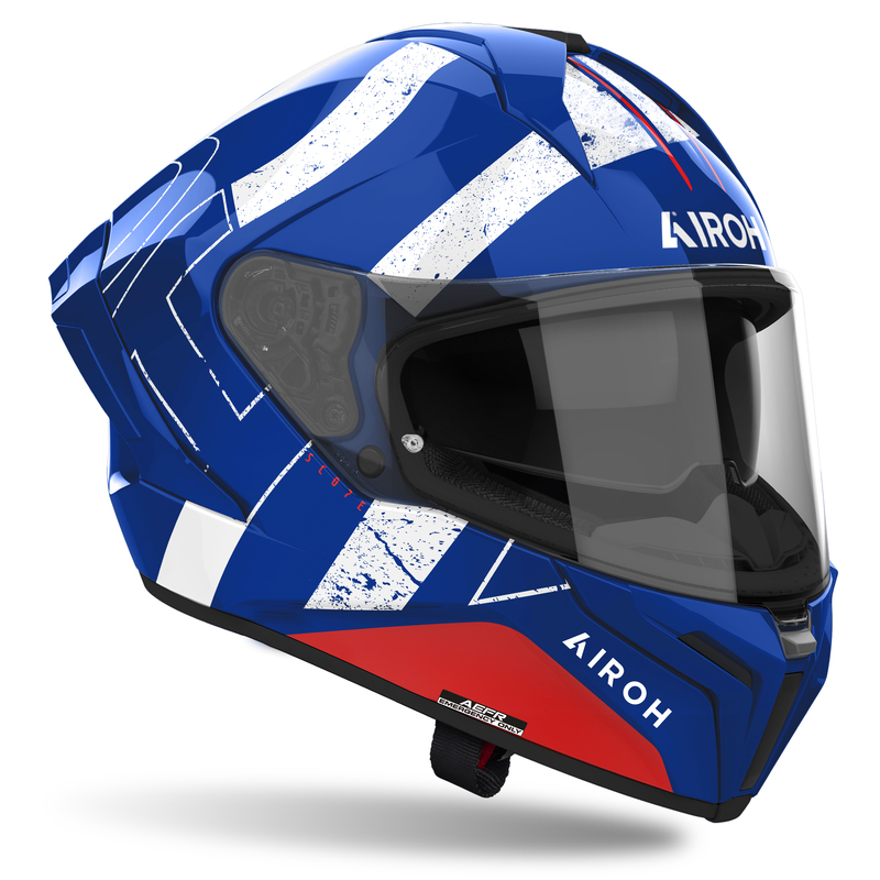 AIROH KASK MATRYX SCOPE BLUE/RED GLOSS