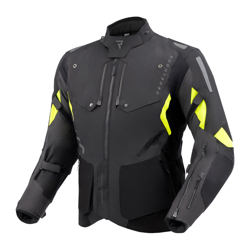 REBELHORN KURTKA TEKSTYLNA HIKER IV BLA/ANT/FL YEL