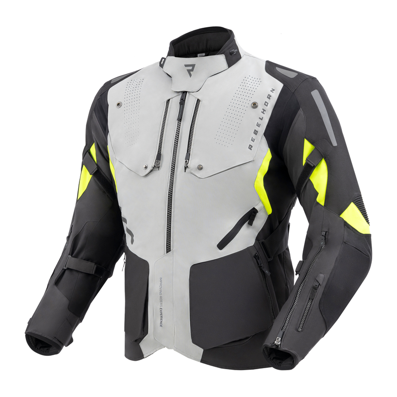 REBELHORN KURTKA TEKSTYLNA HIKER IV BLACK/GR/FL YE