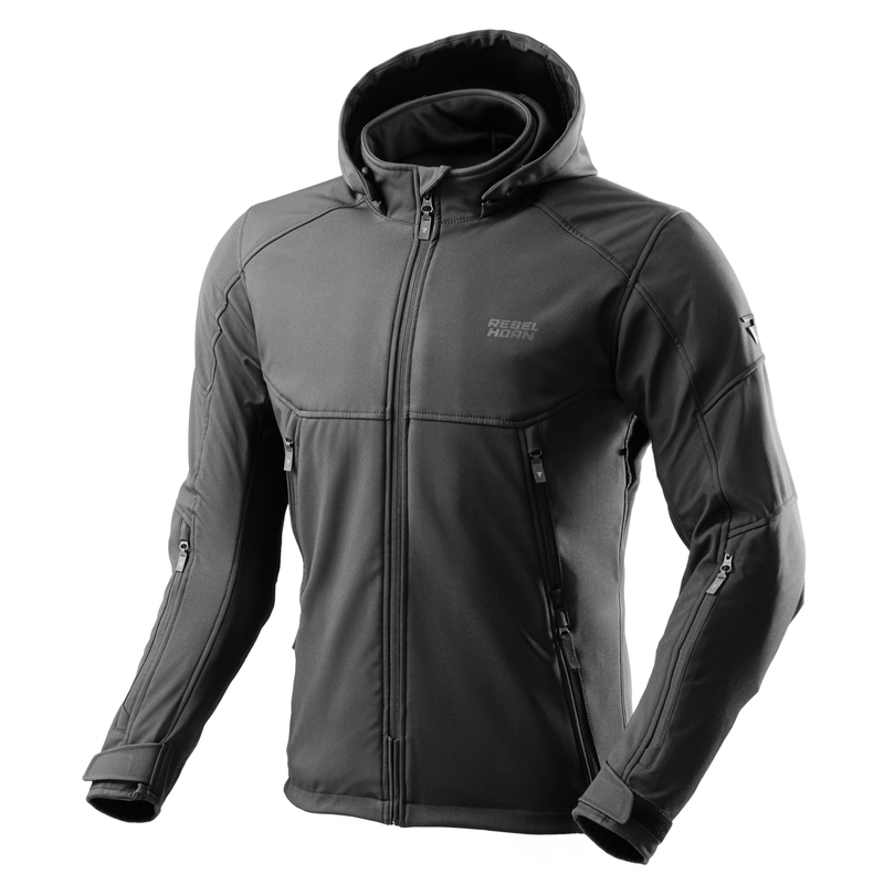 REBELHORN KURTKA MOTOCYKLOWA TEKSTYLNA SLASH BLAC