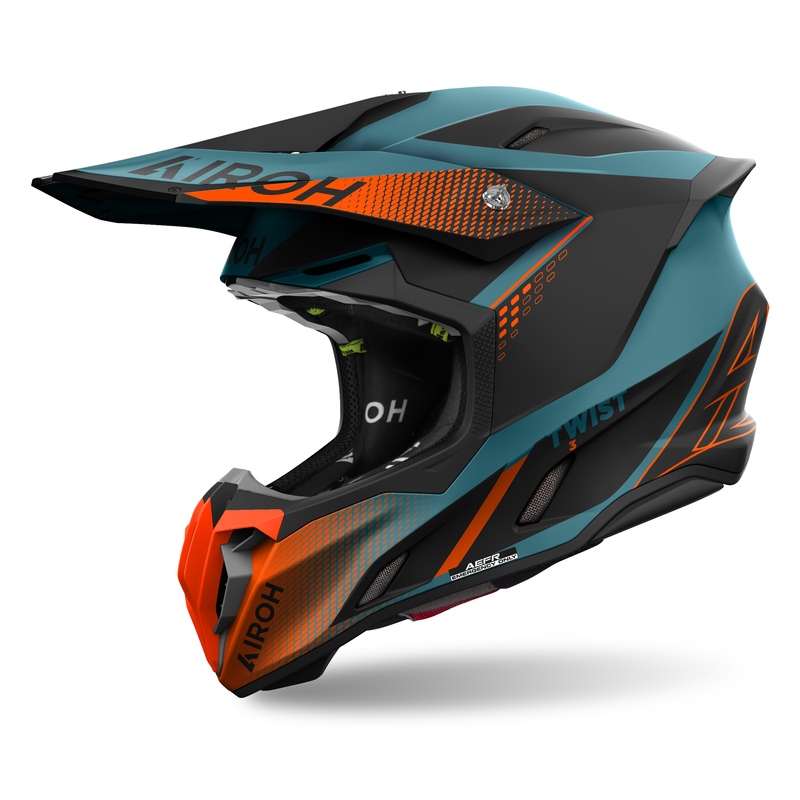 AIROH KASK OFF-ROAD TWIST 3 SHARD ORANGE MATT