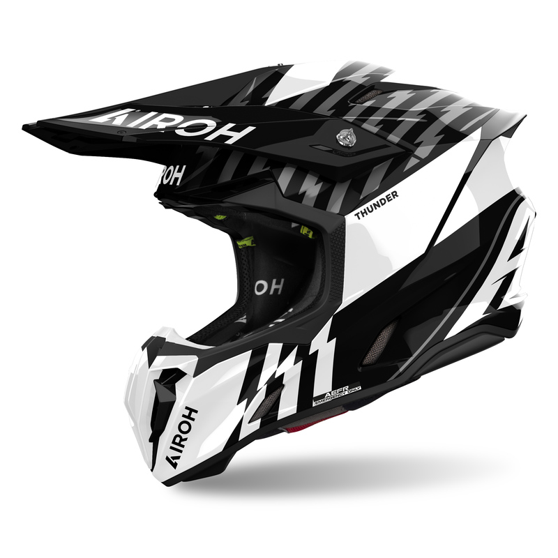 AIROH KASK OFF-ROAD TWIST 3 THUNDER BLACK/WH GLOSS