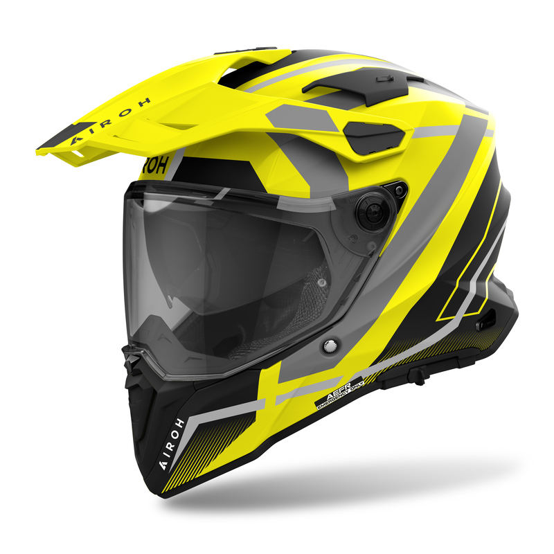 AIROH KASK DUALE COMMANDER 2 MAVICK YELLOW MATT