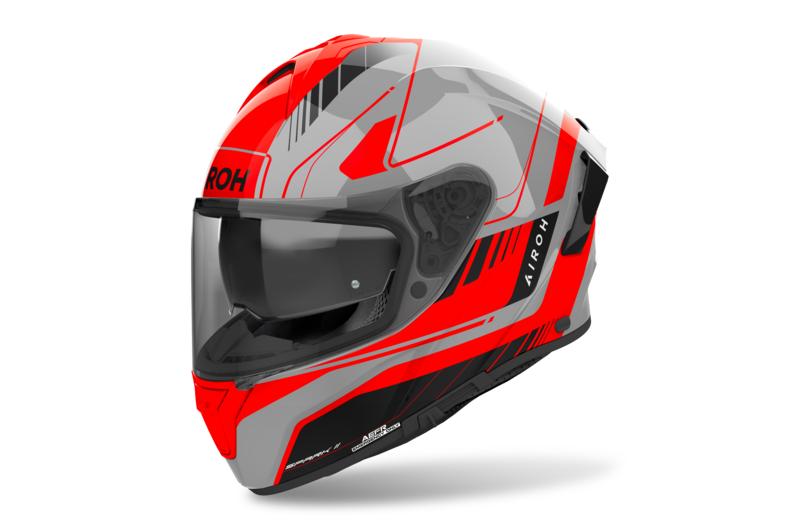 AIROH KASK INTEGRALNY SPARK 2 CHRONO ORANGE GLOSS