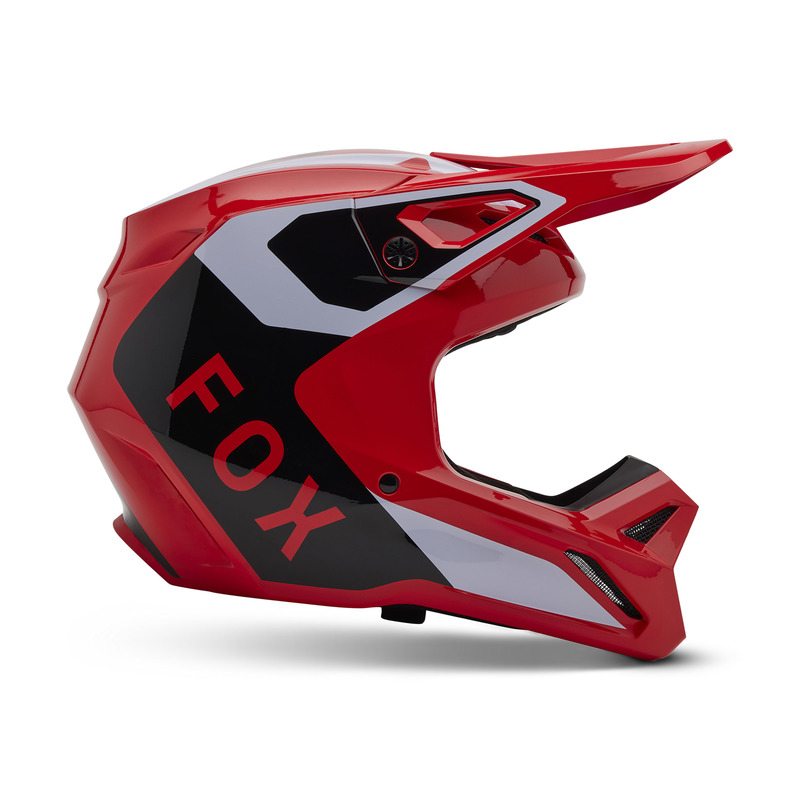 FOX KASK OFF-ROAD V1 LEAN FLUO RED
