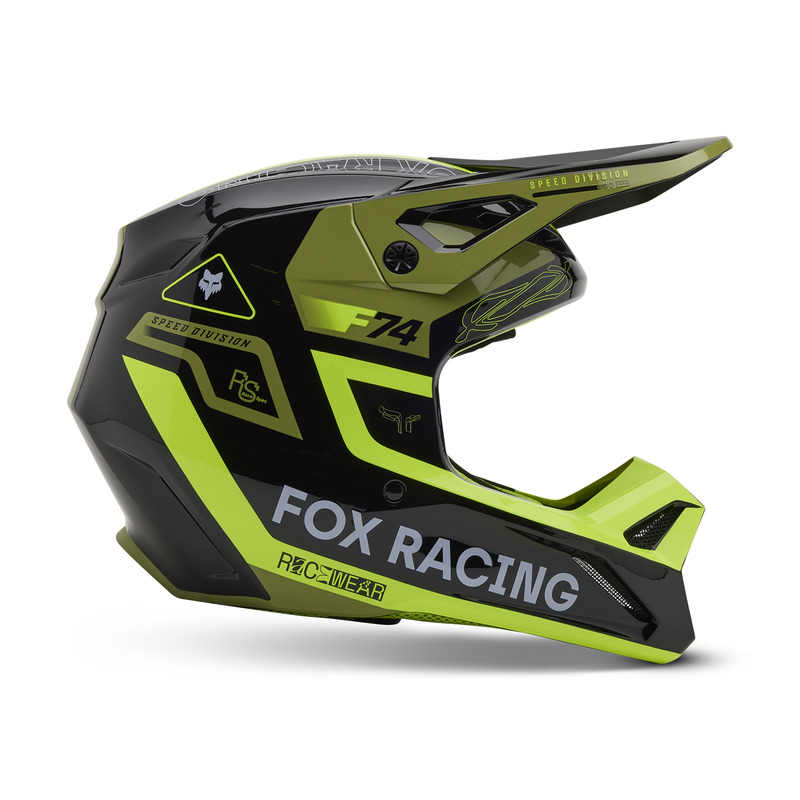 FOX KASK OFF-ROAD V1 RACE SPEC PALE GREEN