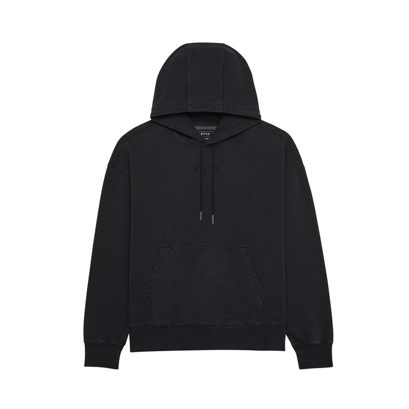 FOX BLUZA KAPTUR WORDMARK OVERSIZED FLEECE P BLACK