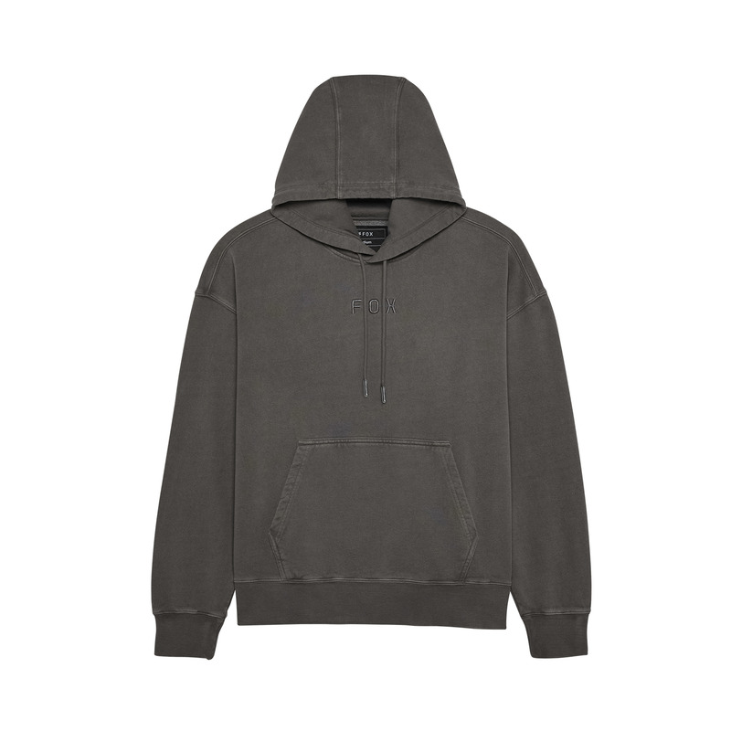 FOX BLUZA KAPTUR WORDMARK OVERSIZED FLEECE PEWTER