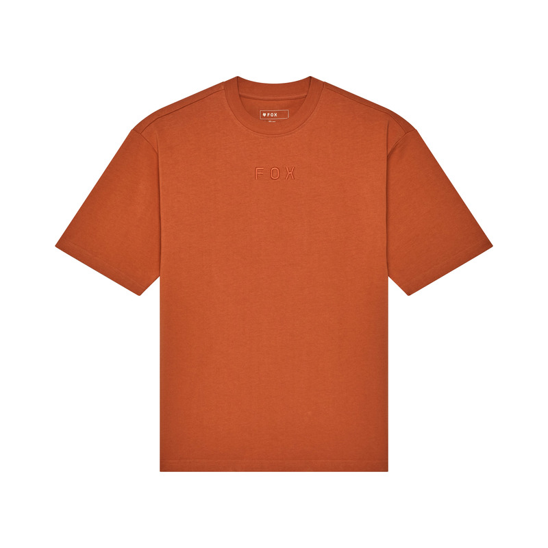 FOX T-SHIRT WORDMARK OVERSIZED CHOCOLATE