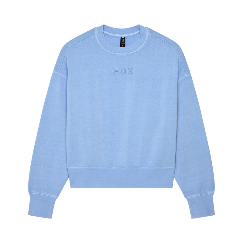 FOX BLUZA LADY WORDMARK OVERSIZED FLEECE CRE BLUE