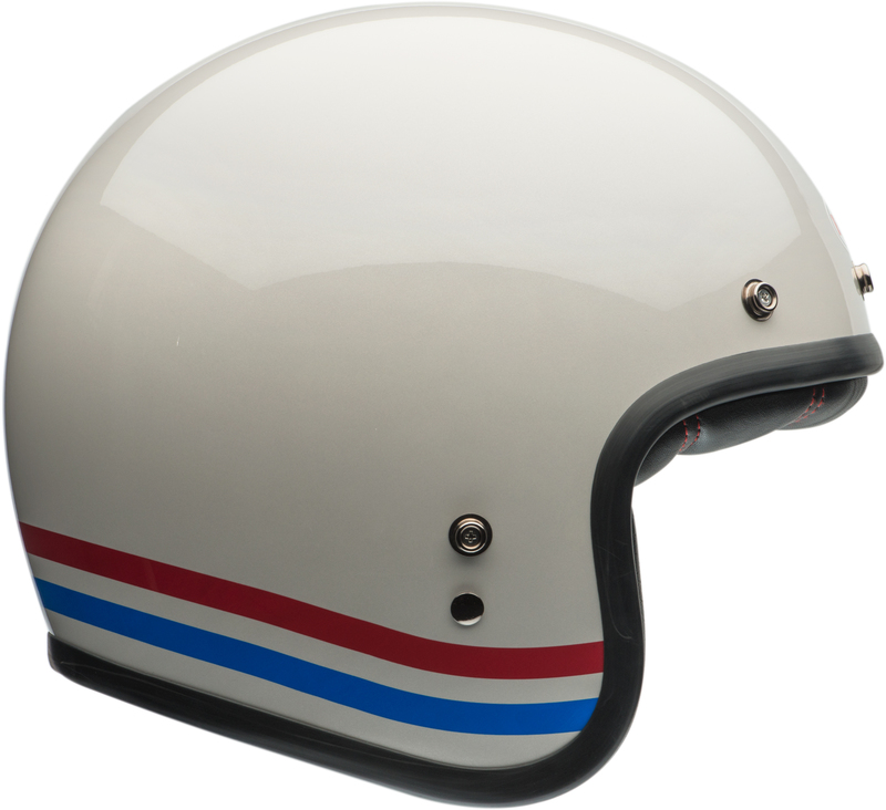 BELL KASK OTWARTY C 500 ECE6 STRIPES PEARL WH R BL