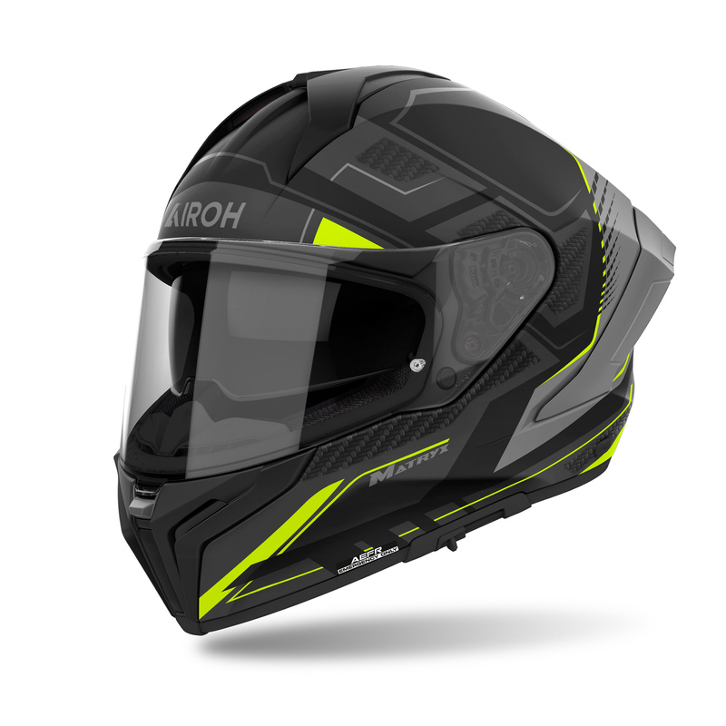 AIROH KASK INTEGRALNY MATRYX ROCKET YELLOW MATT