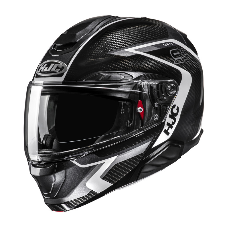 HJC KASK SYSTEMOWY RPHA91 CARBON LAGOS BLACK/WHITE