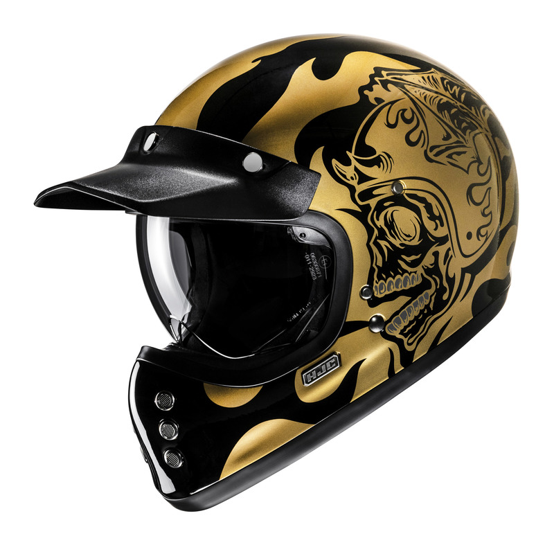 HJC KASK INTEGRALNY V60 FLAME BLACK/GOLD