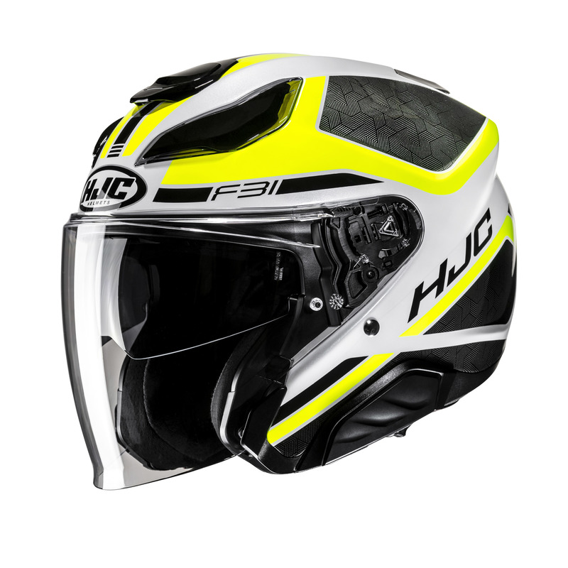 HJC KASK OTWARTY F31 CERON BLACK/YELLOW