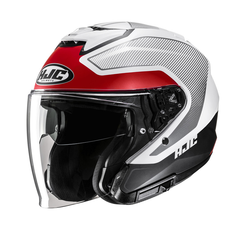 HJC KASK OTWARTY I31 TEVIS GREY/RED