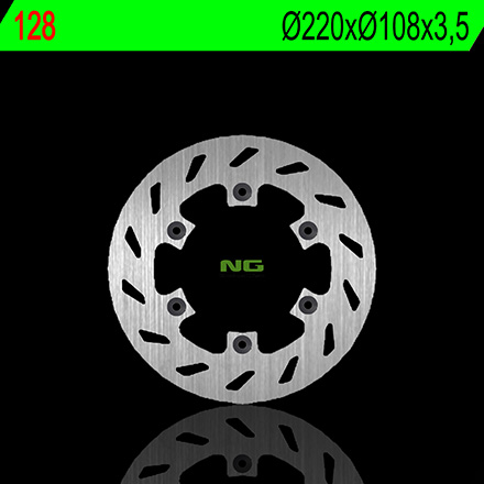 NG128 TARCZA HAMULCOWA BETA 125/200/250 ALP '00-'03 (220X108X3,5) (6X6,5MM)