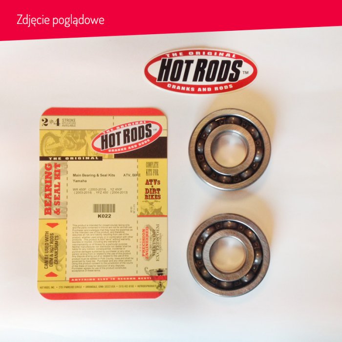 HOT RODS K083 ŁOŻYSKA WAŁU KORBOWEGO KTM SX 50 13-