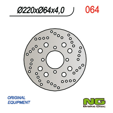 NG064 TARCZA HAMULCOWA SUZUKI AN 125/150 BURGMAN 02-05 (220x64x4)