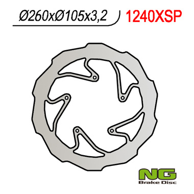 TARCZA HAMULCOWA NG1240XSP PRZÓD BMW G450X '08-'11