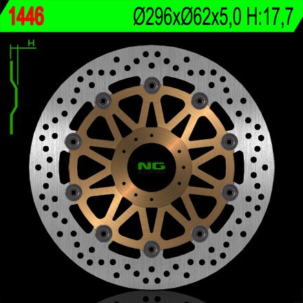 NG 1446 TARCZA HAMULCOWA PRZÓD HONDA XL 1000V