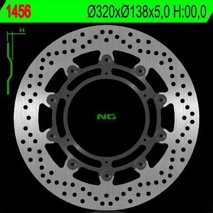 NG 1456 TARCZA HAMULCOWA PRZÓD KTM 1050/1190/1290