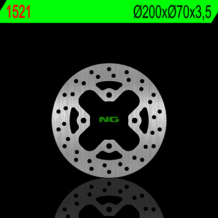 NG1521 TARCZA HAMULCOWA KAWASAKI KFX 450R '08-'14 (200X70X3,5) (4X10,5MM)