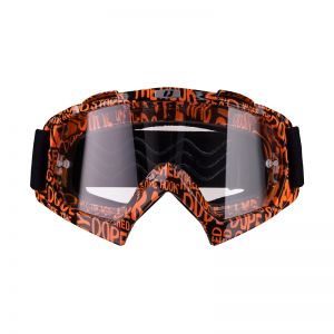 Gogle iMX Racing Mud Graphic Orange/Black SZ Clear