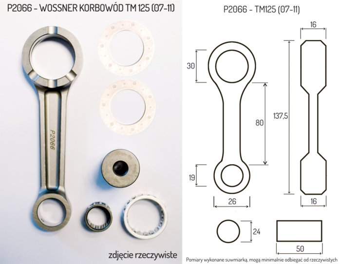 WOSSNER KORBOWÓD TM 125 (07-11) P2066