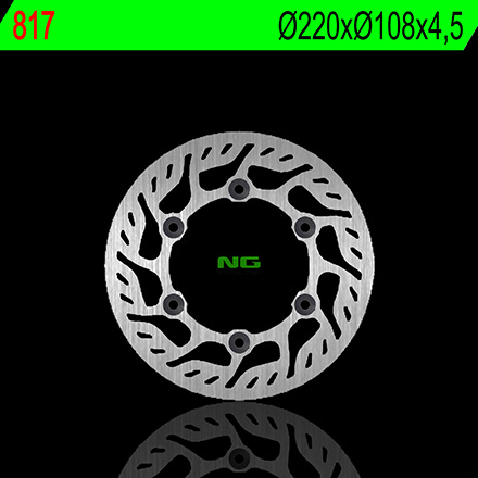NG817 TARCZA HAMULCOWA GAS GAS 50/125/200/250/300/450/500/515 (220X108X4,5)
