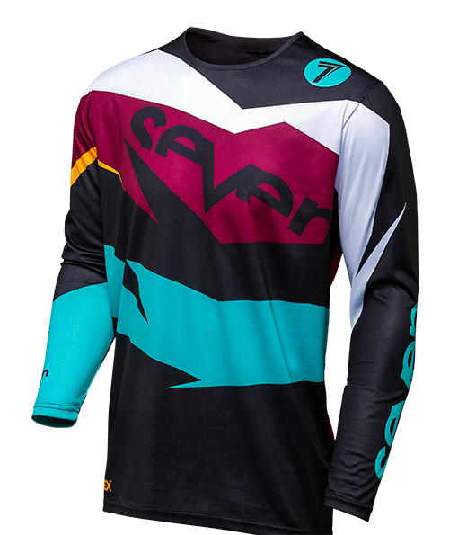 KOSZULKA SEVEN ANNEX IGNITE BLACK/MAROON 2018