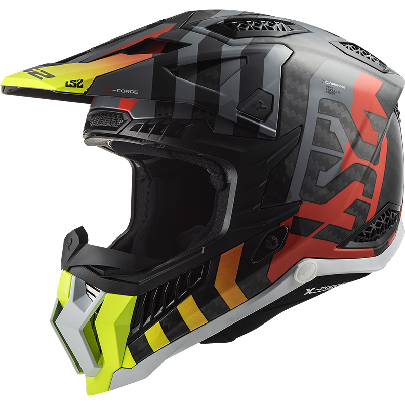 LS2 KASK CROSS MX703 C X-FORCE BARRIER YEL. RED-06