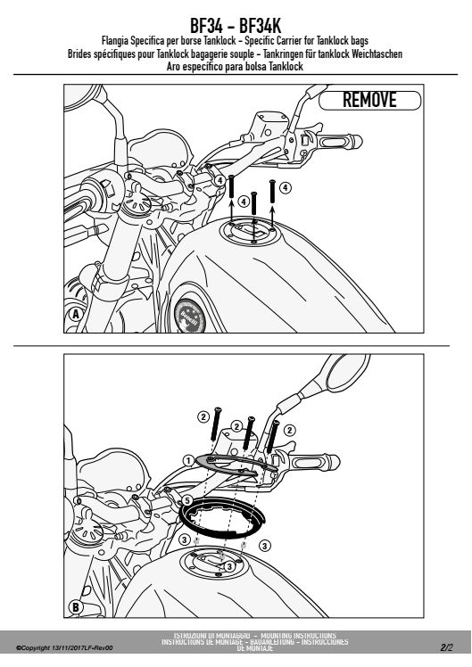 GIVI BF34 MOCOWANIE TANKLOCK BENELLI LEONCINO 500