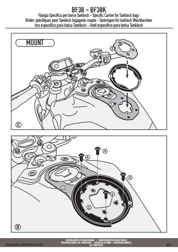 GIVI BF38 MOCOWANIE TANKLOCK HONDA CB 1000 R (18)