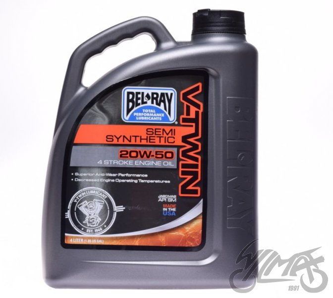 OLEJ BEL-RAY V-TWIN PÓŁSYNTETYK 4T 20W-50 4L