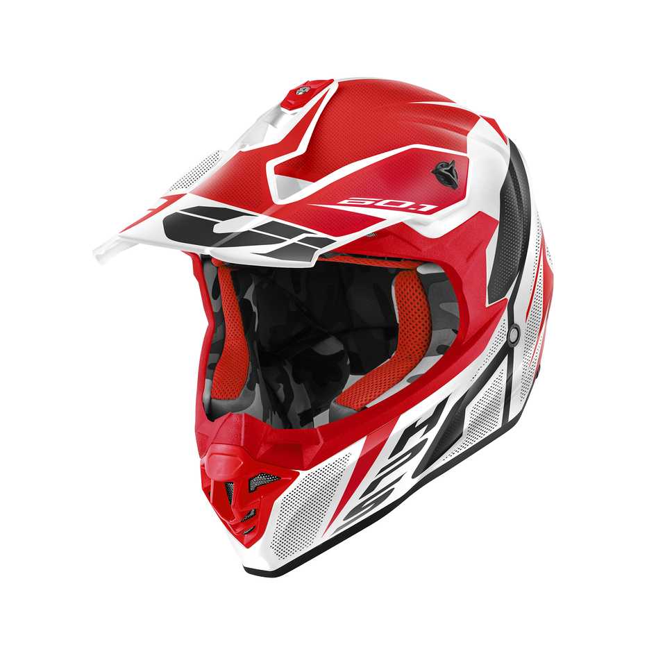 GIVI KASK CROSS 60.1 INVERT BIAŁY/CZERWONY/CZARNY