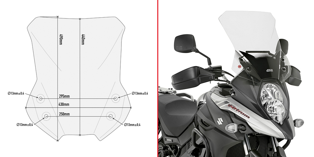 GIVI D3112ST SZYBA SUZUKI DL 650 V-STROM (2017)