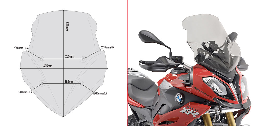 GIVI D5119S SZYBA DYMIONA BMW S 1000 xr (15 > 19)