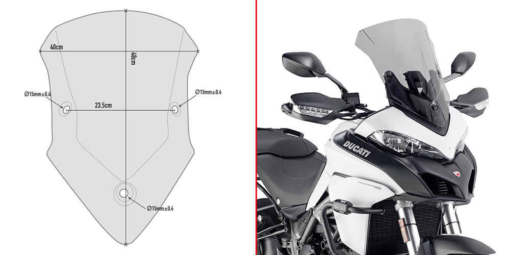 GIVI D7406S SZYBA DYMIONA DUCATI MULTISTRADA