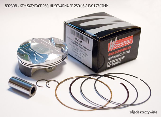 WOSSNER TŁOK KTM SXF/EXCF 250, HUSGVARNA FE 250 (16-) 13,9:1 77.97MM 8923DB