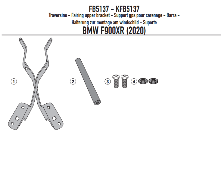 GIVI POPRZECZKA DO MONTAŻU GPS / BMW F 900 XR (20)