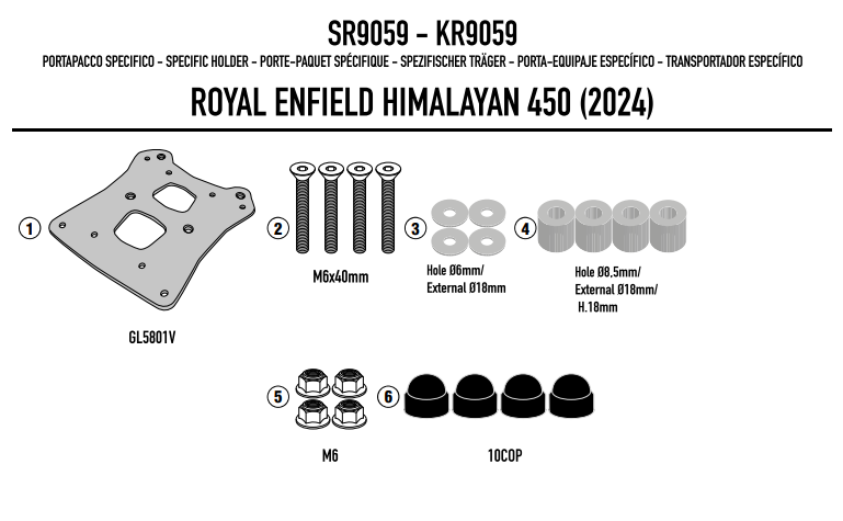 GIVI STELAŻ KUFRÓW BOCZNYCH MONOKEY ROYAL ENFIELD