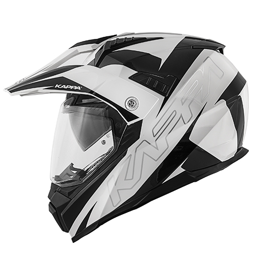 KAPPA HKKV30FFHWB KASK KV30 ENDURO FLASH CZARNY/BIAŁY