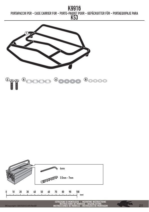 KAPPA K9916 BAGAŻNIK NA KUFER K53N