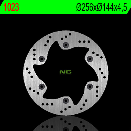 NG1023 TARCZA HAMULCOWA HONDA SH 300 06-17, NSE 50 96-01 (256X144Z4,50)(6X105MM)