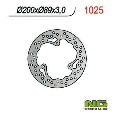 NG1025 TARCZA HAMULCOWA PRZÓD KTM 65 SX '98-'14